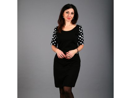 ŠATY ČERNÉ SRDCOVKY