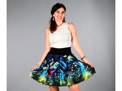 SUKNĚ BELLA LUČNÍ KVĚTY KATY YAKSHA FASHION