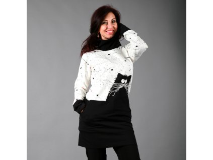 MIKINOVÉ ŠATY ZAMILOVANÝ KOCOUR