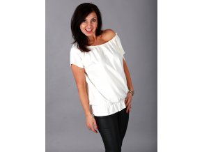 MARINA T-SHIRT Krémově bílé