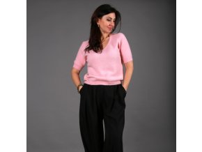 SVETR Z ALPAKY- RŮŽOVÁ