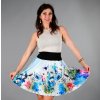 SUKNĚ BELLA LUČNÍ KVĚTY na bílém KATY YAKSHA FASHION