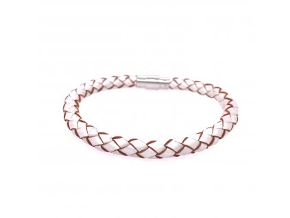 kozeny-naramek-propletany-bilo-bezovy-21-cm