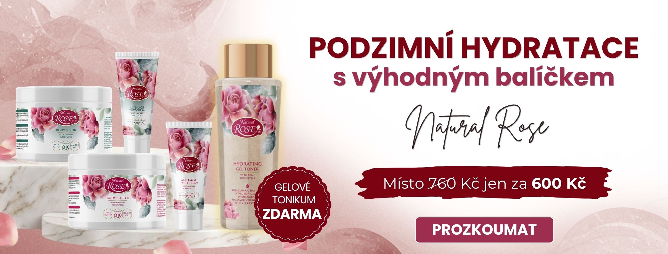 Podzimní hydratace - balíček natural rose - PC