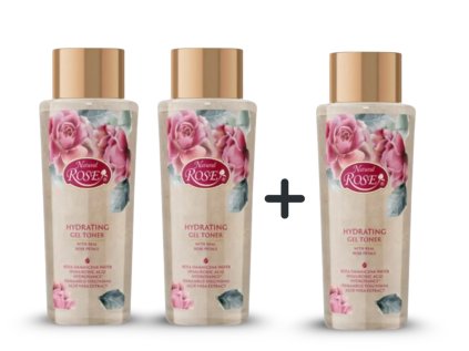 Set 2 + 1 zdarma NATURAL ROSE gelové tonikum