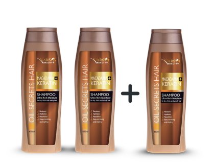 Set 2 + 1 zdarma MAKADAMIE + KERATIN šampon