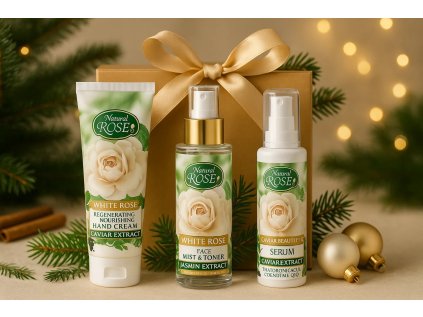 Hydratační a regenerační dárková sada - WHITE ROSE