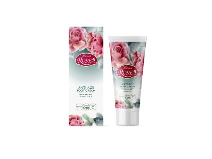 NATURAL ROSE Anti-age krém na nohy, 75 ml