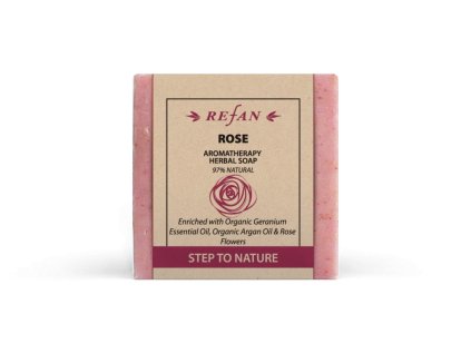 ROSE AROMATHERAPY bylinné mýdlo, 120 g