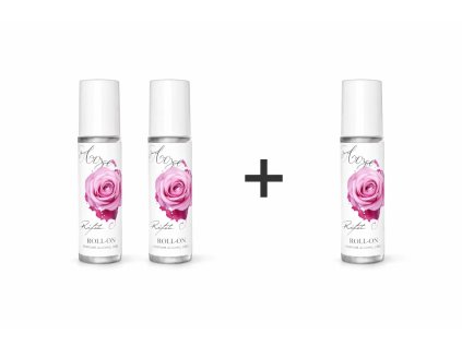 Set 2 + 1 zdarma SOFT ROSE roll-on