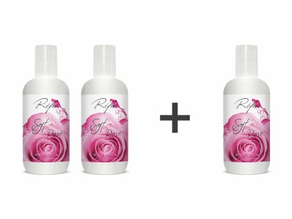 Set 2 + 1 SOFT ROSE tělové mléko