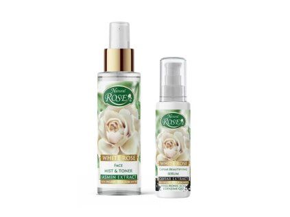 Set WHITE ROSE obličejová mlha a tonikum + sérum