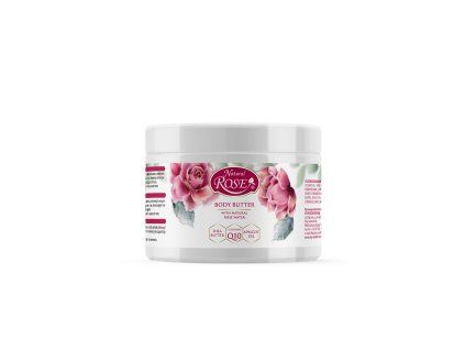 Natural rose body butter