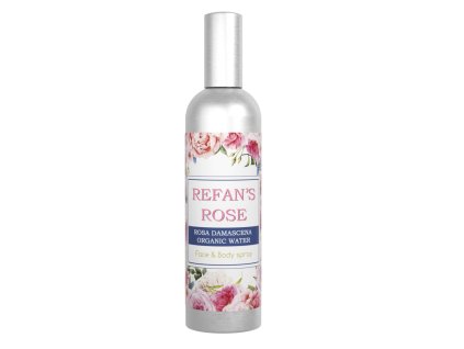 REFAN’S ROSE organická růžová voda sprej, 125 ml