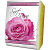 SOFT ROSE peelingová houba s mýdlem, 75 g