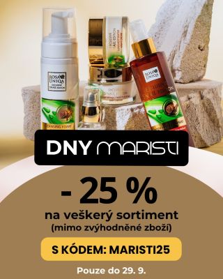 Je to tady! - 25 % na vše nezlevněné s kódem MARISTI25! Využijte akce včas, než uloví váš kousek někdo jiný. 🌸