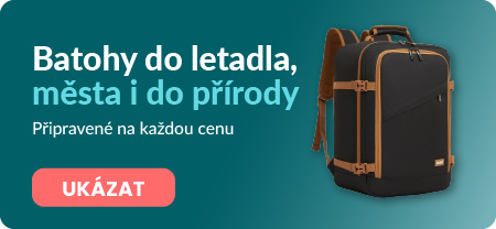 Batohy do letadla, města i do přírody