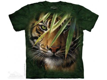 Pánské batikované triko The Mountain - Emerald Forest - zelené