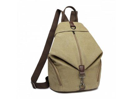 Plátěný batoh proti vykradení Kono Saviora - khaki