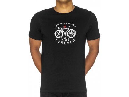 Tričko Can Talk Bike Forever (černé)