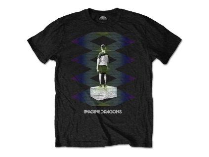 Imagine Dragons unisex tričko Zig Zag - černá