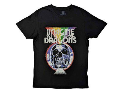 Imagine Dragons unisex tričko : SKULL - černá