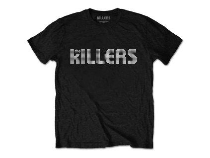 The Killers unisex tričko : DOTS LOGO - černá
