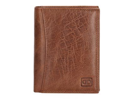 Double-D Da Vinci pánská kožená peněženka - RFID - hnědá