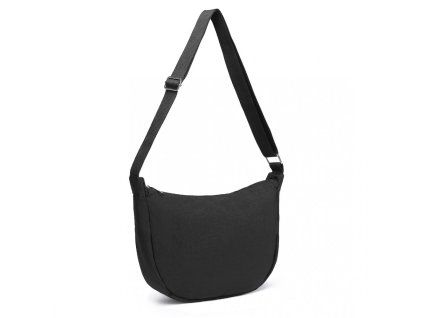 Minimalistická voděodolná crossbody taška - černá