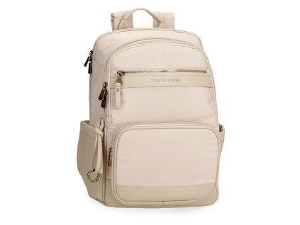 Batoh na notebook Pepe Jeans Morgan 12,5L - béžová