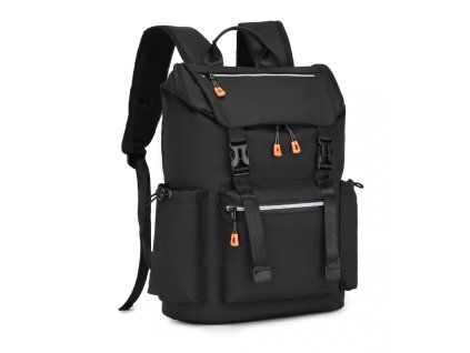 Stylový batoh s reflexními prvky KONO - 20L - černá