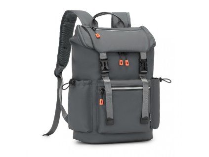 Stylový batoh s reflexními prvky KONO - 20L - šedá