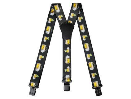 Designové kšandy s pivem - zelené