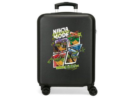 Dětský kabinový kufr Ninja Turtles - 55 cm - černý - 34 L