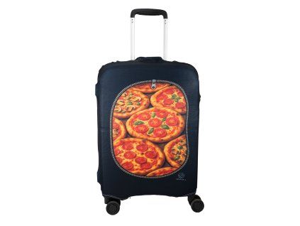 Elastický obal na kufr - "Kufr plný pizzy" - Abbara