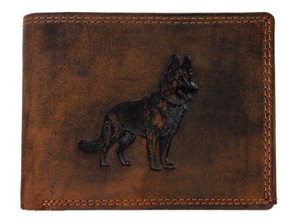 Kožená peněženka - Vlčák - hnědá