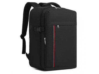 Vodeodolný cestovní batoh na notebook 15,6" Kono - černý - 20 L