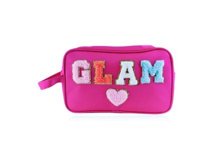 Kosmetická taštička s nášivkou GLAM