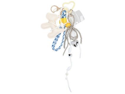 Stýlový přívěsek Trendy Bag Charm - bílý