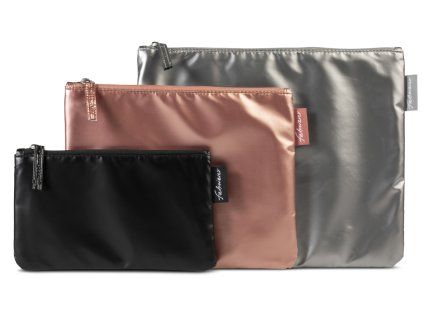 Sada 3 metalických taštiček Fabrizio