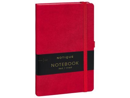 Linkovaný notes 13 × 21 cm - červený