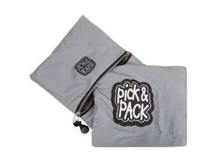 Ochranný obal na batoh Pick&Pack Happy - šedý