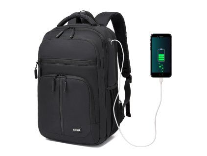 Městský batoh na notebook 15,6" Kono - 24L - černý