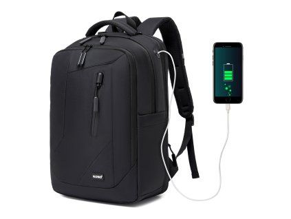 Moderní batoh na notebook 15,6" Kono - 22L - černý