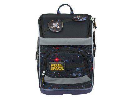 Školní aktovka BAAGL Zippy Plus Pixel Space - 21 L