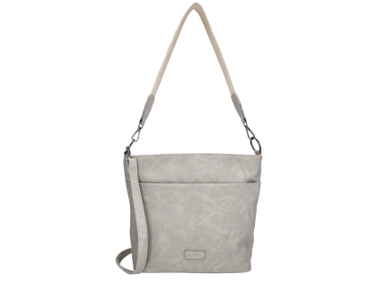 Dámská shopper taška Beagles Malaga - světle šedá