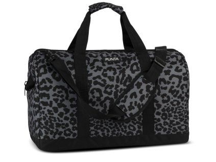 Punta weekend cestovní taška - 27L - černá s leopardím vzorem
