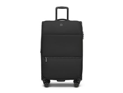 Lehký softshellový kufr Kono 76,5 L - černý