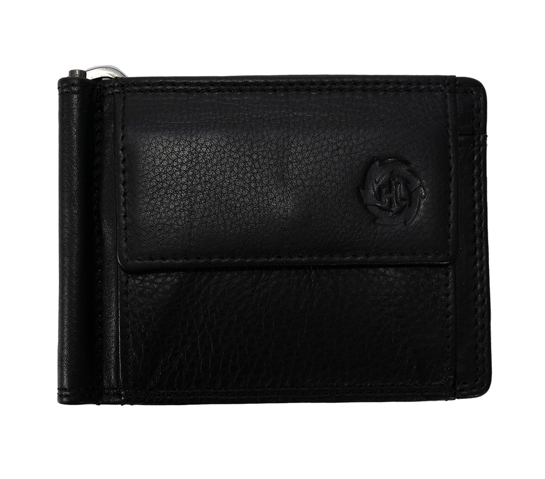 HL - Pánská kožená peněženka ,, Dolarovka " - černá