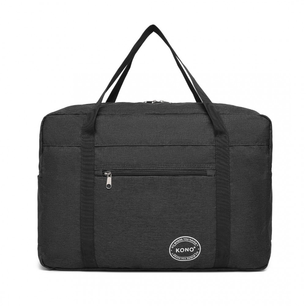 Kono EQ2308 Cestovní taška skládací Černá 45cm Voděodolná